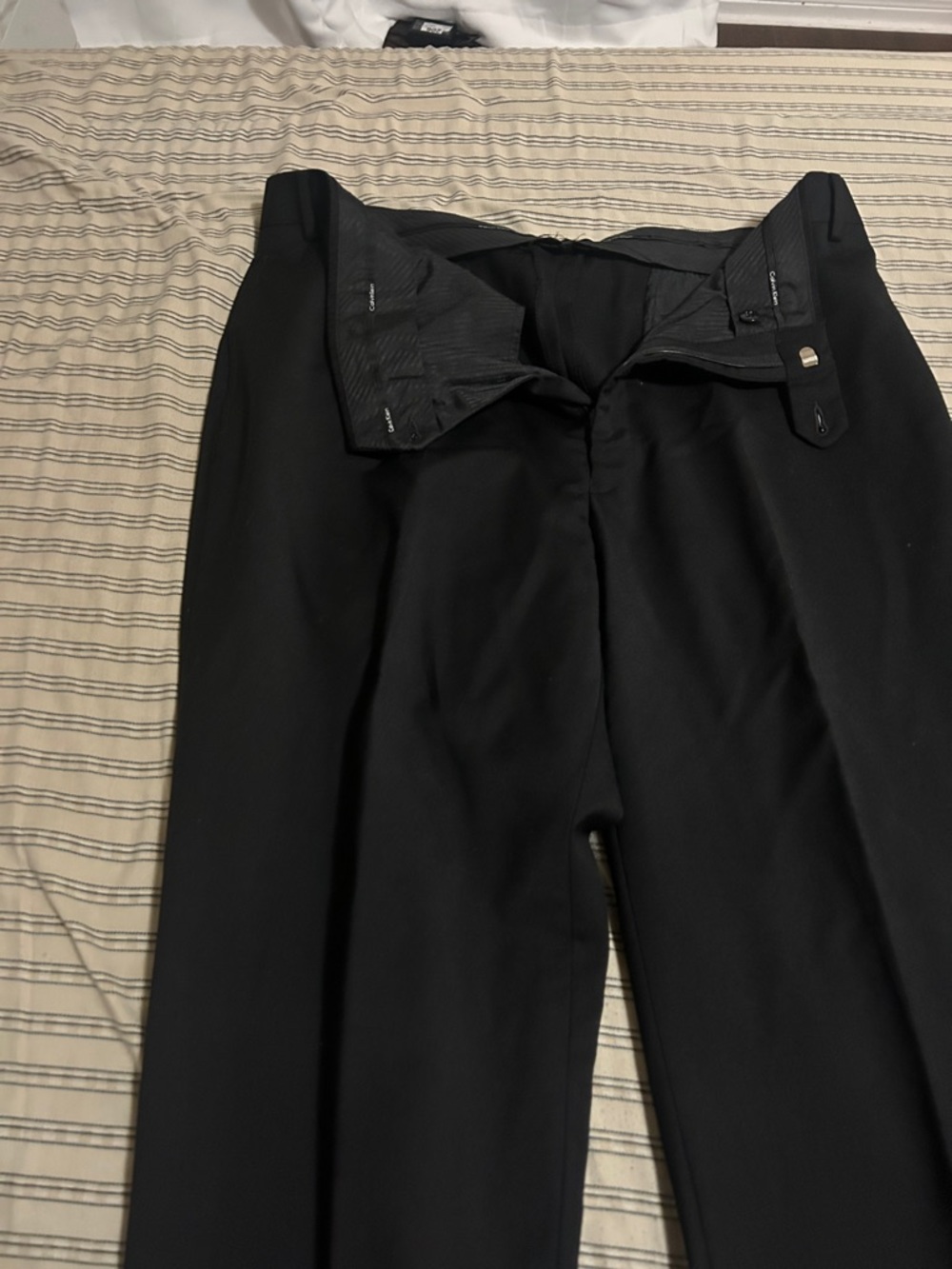 Calvin Klein Black Men's Dress Pants - Tailored Trousers